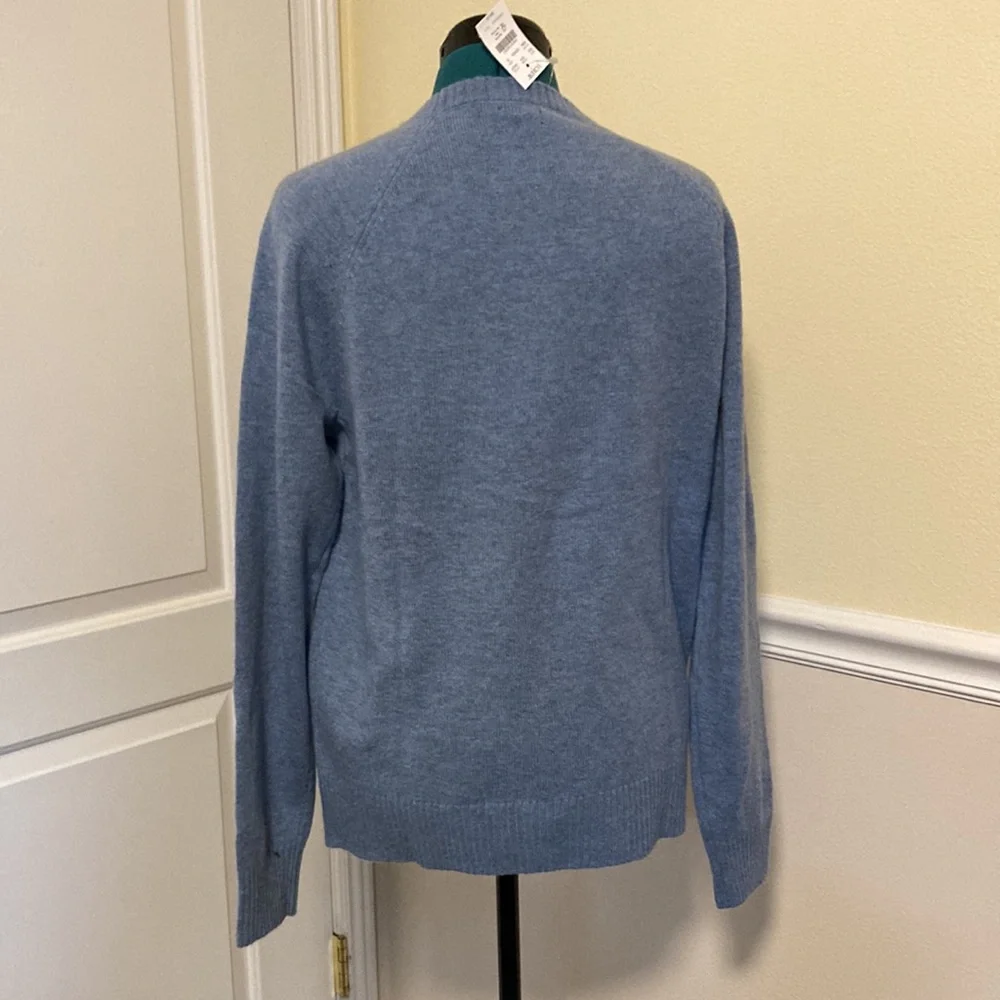 NWT J.CREW BLUE CREW NECK SWEATER